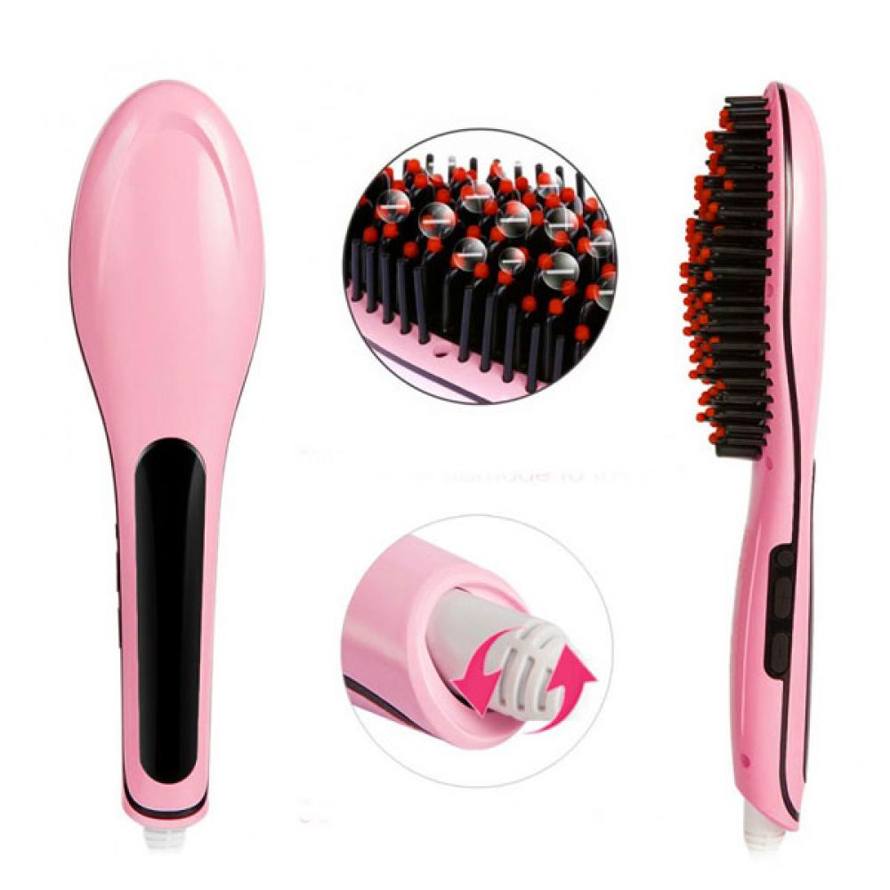 Fast Hair Brush Straightner 